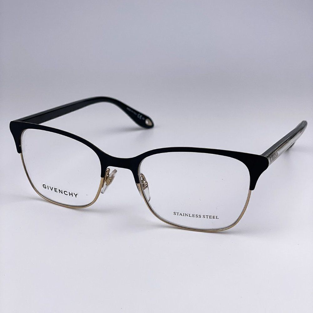 SALE! NEW Givenchy GV0076 2M2 Black Gold Rectangle Women Eyeglasses